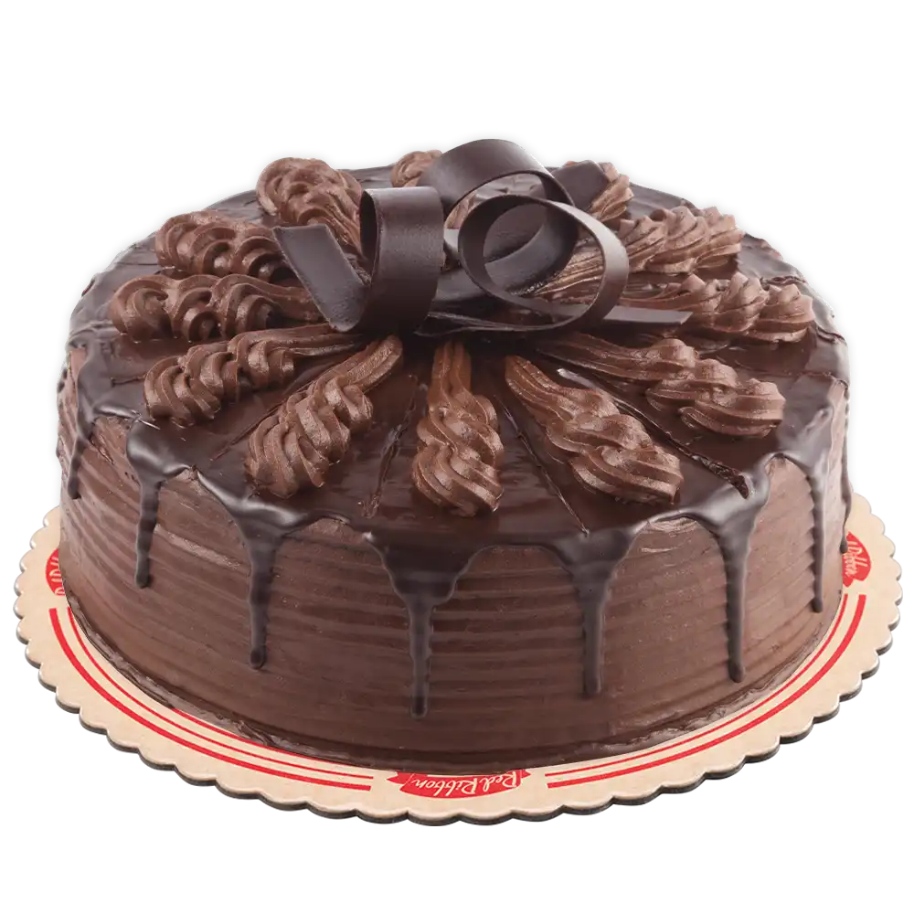 Elegant Black and Red Ribbon Cake